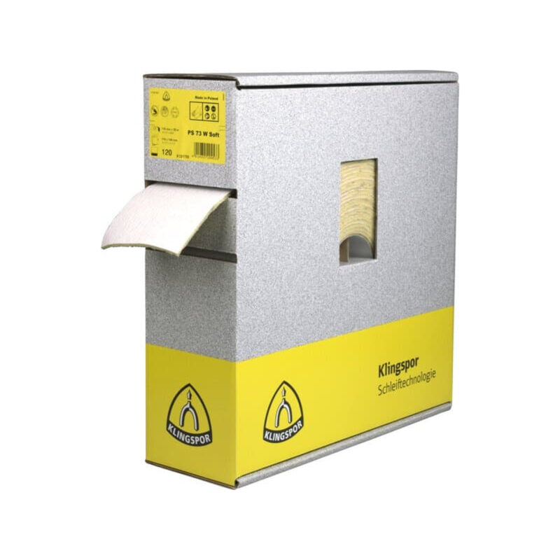 Lixa em papel com aplicação de espuma PS 73 BWF